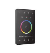 UB4  Bluetooth 5.0 and DMX512 compatible; RGBW Controller Touch Panel; 4 Zone control; use with LTech bluetooth drivers/DMX decoders; IP20; 5 yrs warranty;